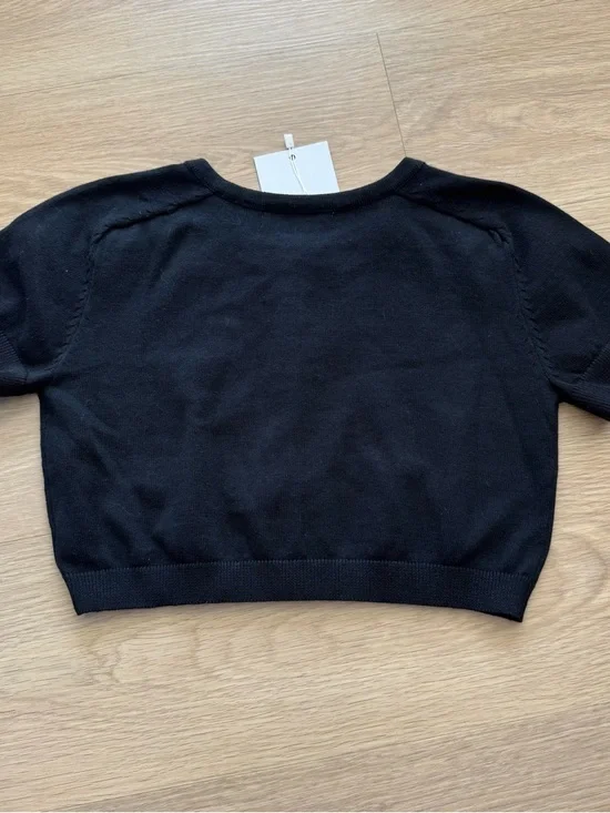 NWT Little Yarn Betty Mini Crop in Black Cotton - Xs/S - Picture 6 of 7